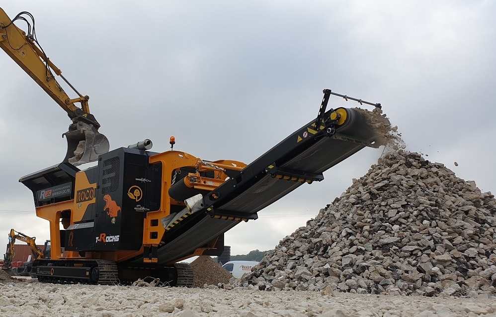image concasseur sur chantier client
